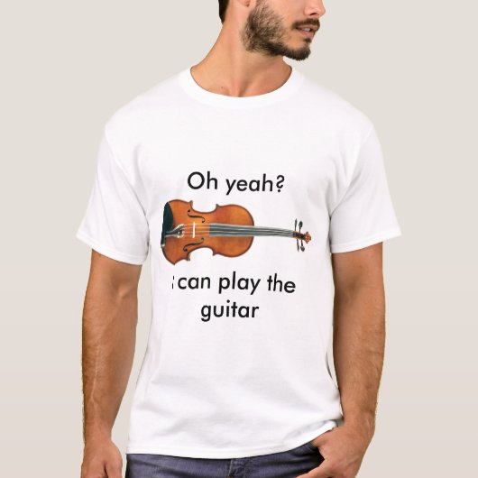 Ich kann die Gitarre spielen T-Shirt (Vorderseite)