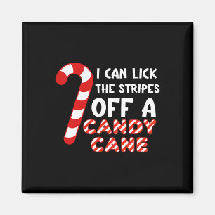 Ich kann die Streifen einer Süßigkeitskanne lecken Magnet