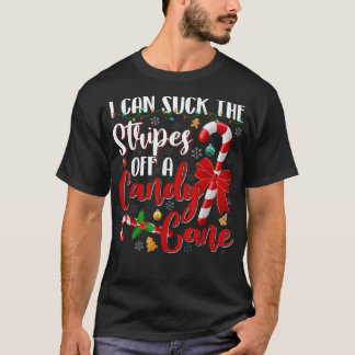 Ich kann die Streifen einer Weihnachtskanne mit Sü T-Shirt