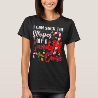 Ich kann die Streifen einer Weihnachtskanne mit Sü T-Shirt