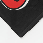 Ich kann die Streifen von einer Candy Cane naughty Fleecedecke (Ecke)