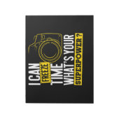 Ich kann die Superpower-Fotografen-Kamera einfrier Notizblock (Rotiert)