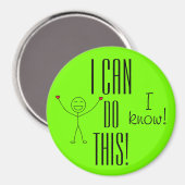 ICH KANN DIESE Niedlichen ermutigenden Worte TUN Magnet (Vorderseite/Rückseite)