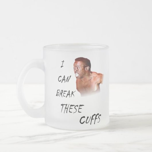 Ich kann diese Stulpen brechen Mattglastasse (Links)