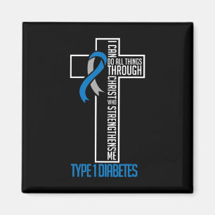 Ich kann Dinge tun, Jesus, der mir Diabetes stärkt Magnet