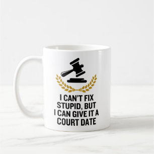Ich kann Dummheit nicht reparieren, aber ich kann  Kaffeetasse