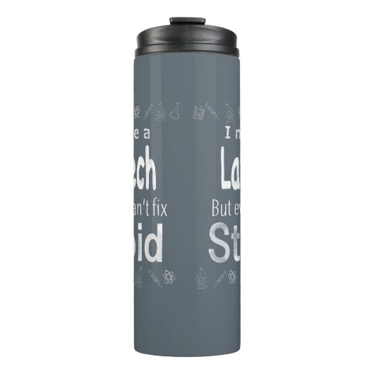 Ich kann ein LabradorTech sein Thermosbecher (Vorderseite)