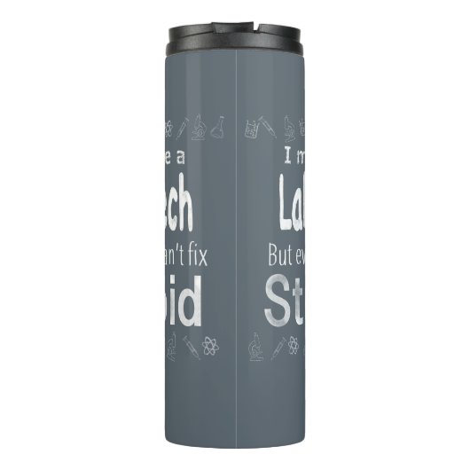 Ich kann ein LabradorTech sein Thermosbecher (Rückseite)