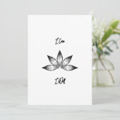 Ich kann eine inspirierende Entschlossenheit Lotus Einladung (Stehend Vorderseite)