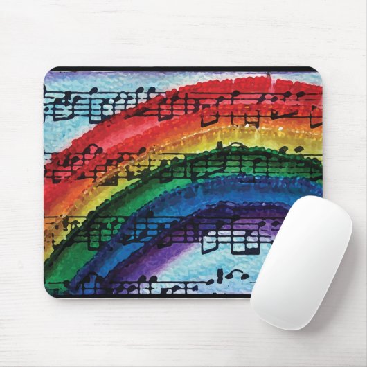 Ich kann einen Regenbogen singen Mousepad (Mit Mouse)
