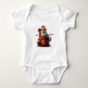 Ich kann erklären, Cartoon Weihnachtsmann und Klei Baby Strampler
