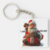 Ich kann erklären, Cartoon Weihnachtsmann und Klei Schlüsselanhänger (Vorderseite)