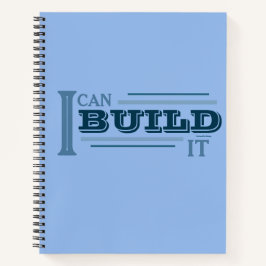 Ich kann es bauen (Blau) Planer/ Notizblock