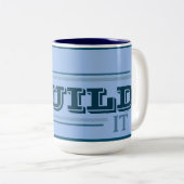 Ich kann es bauen Kaffeetasse (Blau) (VorderseiteRechts)
