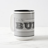 Ich kann es bauen Kaffeetasse (Grau) (Vorderseite Links)