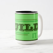 Ich kann es bauen Kaffeetasse (Grün) (VorderseiteRechts)