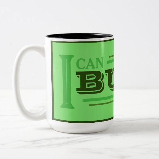 Ich kann es bauen Kaffeetasse (Grün) (Links)