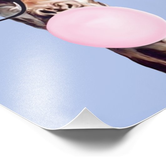 Ich kann es dir erklären Giraffe Blowgum Fotodruck (Ecke)