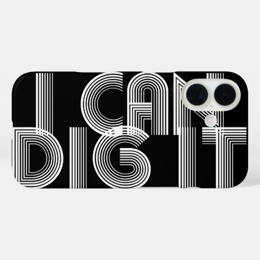 Ich kann es iPhone Case Cover graben (Rückseite (Horizontal))