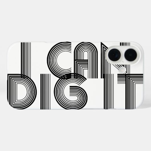 Ich kann es iPhone Case Cover graben (Rückseite (Horizontal))