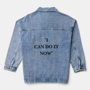 ICH KANN ES JETZT MACHEN JEANSJACKE
