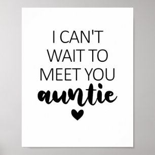 Ich kann es nicht abwarten, dich bei der Ankündigu Poster