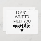 Ich kann es nicht abwarten, dich bei der Ankündigu Postkarte (Vorne/Hinten)