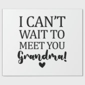 Ich kann es nicht abwarten, dich Großmutter-Schwan Geschenkpapier (Flach)