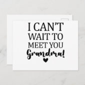 Ich kann es nicht abwarten, dich Großmutter-Schwan Postkarte (Vorne/Hinten)