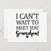 Ich kann es nicht abwarten, dich Großvater-Schwang Postkarte (Vorne/Hinten)