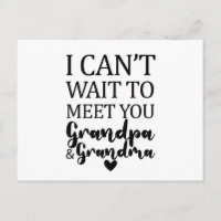 Ich kann es nicht abwarten, dich Großvater und Oma