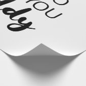 Ich kann es nicht abwarten, dich mit einer Vati-Sc Geschenkpapier (Ecke)