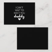 Ich kann es nicht abwarten, dich mit einer Vati-Sc Mitteilungskarte (Vorne/Hinten)