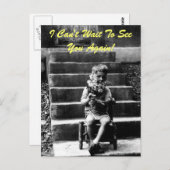 Ich kann es nicht abwarten, dich wiederzusehen! postkarte (Vorne/Hinten)