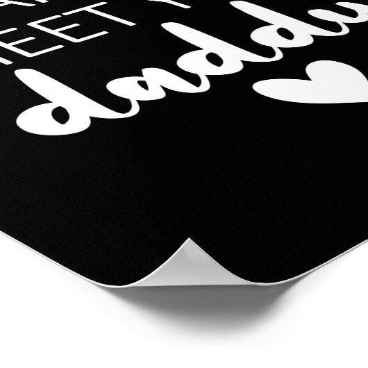 Ich kann es nicht abwarten, dir die Ankündigung ei Poster (Ecke)