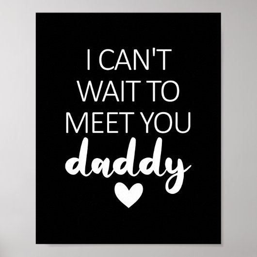 Ich kann es nicht abwarten, dir die Ankündigung ei Poster (Vorne)