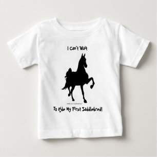 Ich kann es nicht abwarten, meinen ersten Saddlebr Baby T-shirt