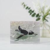Ich kann es nicht ertragen, einen Pinguin zu sehen Postkarte (Stehend Vorderseite)