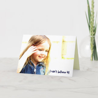 Ich kann es nicht glauben! karte