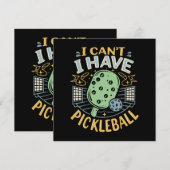 Ich kann es nicht haben Pickleball (Vorne/Hinten)