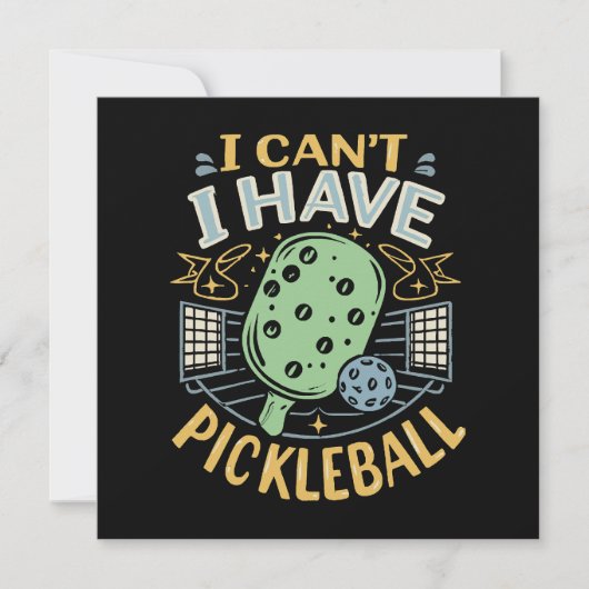 Ich kann es nicht haben Pickleball (Vorderseite)
