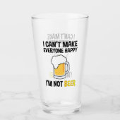 Ich kann es nicht jedem glücklich machen - ich bin glas (Vorderseite)