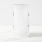 Ich kann es nicht jedem glücklich machen - ich bin mattglas bierglas (Mittel)