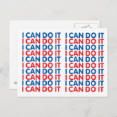 Ich kann es Postkarte machen (Vorne/Hinten)