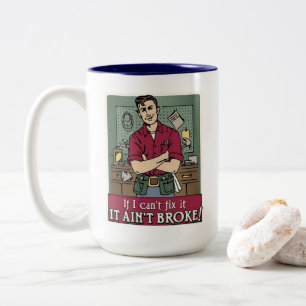 Ich kann es reparieren zweifarbige tasse