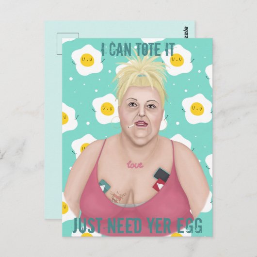 Ich kann es Tasche geben Postkarte (Vorne/Hinten)