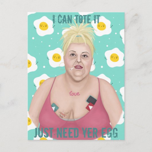 Ich kann es Tasche geben Postkarte (Vorderseite)