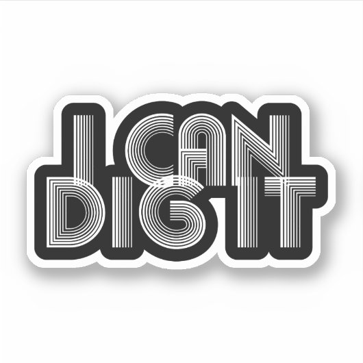 Ich kann es tun aufkleber (Vorderseite)