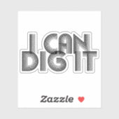 Ich kann es tun aufkleber (Blatt)