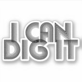 Ich kann es tun aufkleber (Vorderseite)